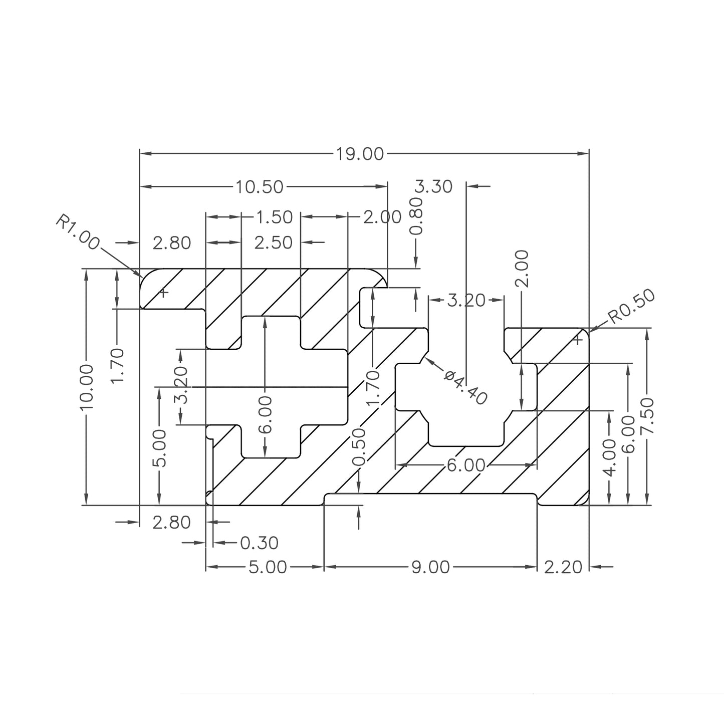 Aluminium Rails for Eurorack Case (Pair)