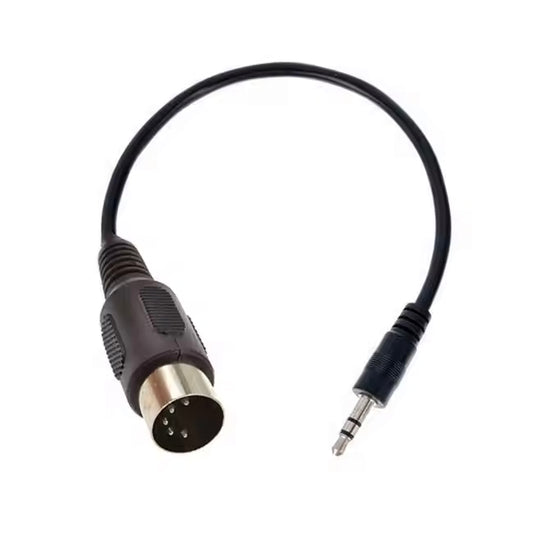 Female 5-pin DIN to 3.5mm Jack MIDI Adapter Cable