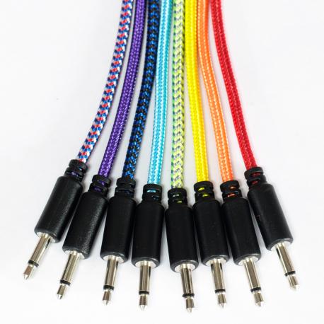 ซื้อ 5x Flexible Nylon Braided Mono Patch Cable (Red, 10cm) ออนไลน์