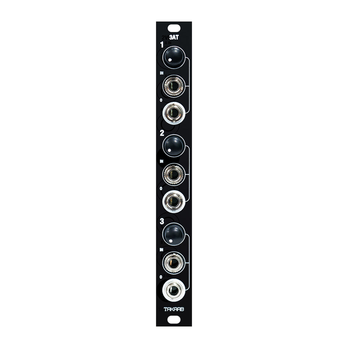 Passive Synth Module Takaab 3AT - Three Passive Attenuators Eurorack Synthesizer Module ...