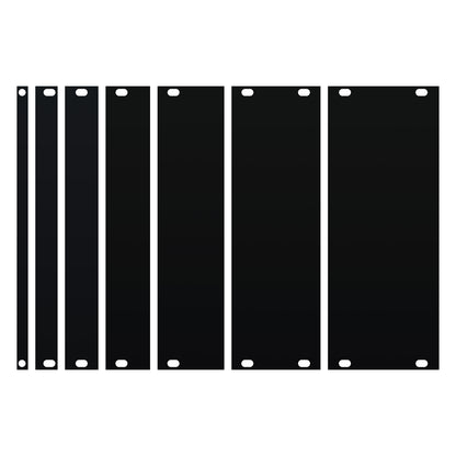 Blank Eurorack Panels Plain Black 1HP 2HP 3HP 4HP 6HP 8HP 10HP