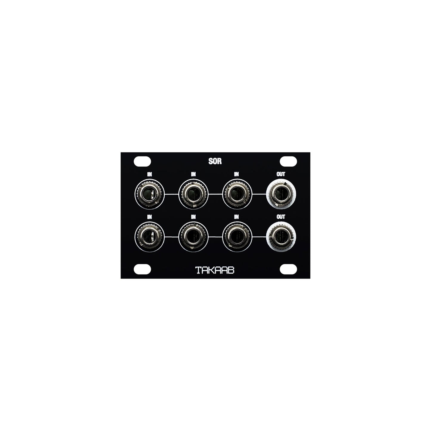 Takaab SOR-1U Dual Switched Passive Logic OR Gate - Front panel view