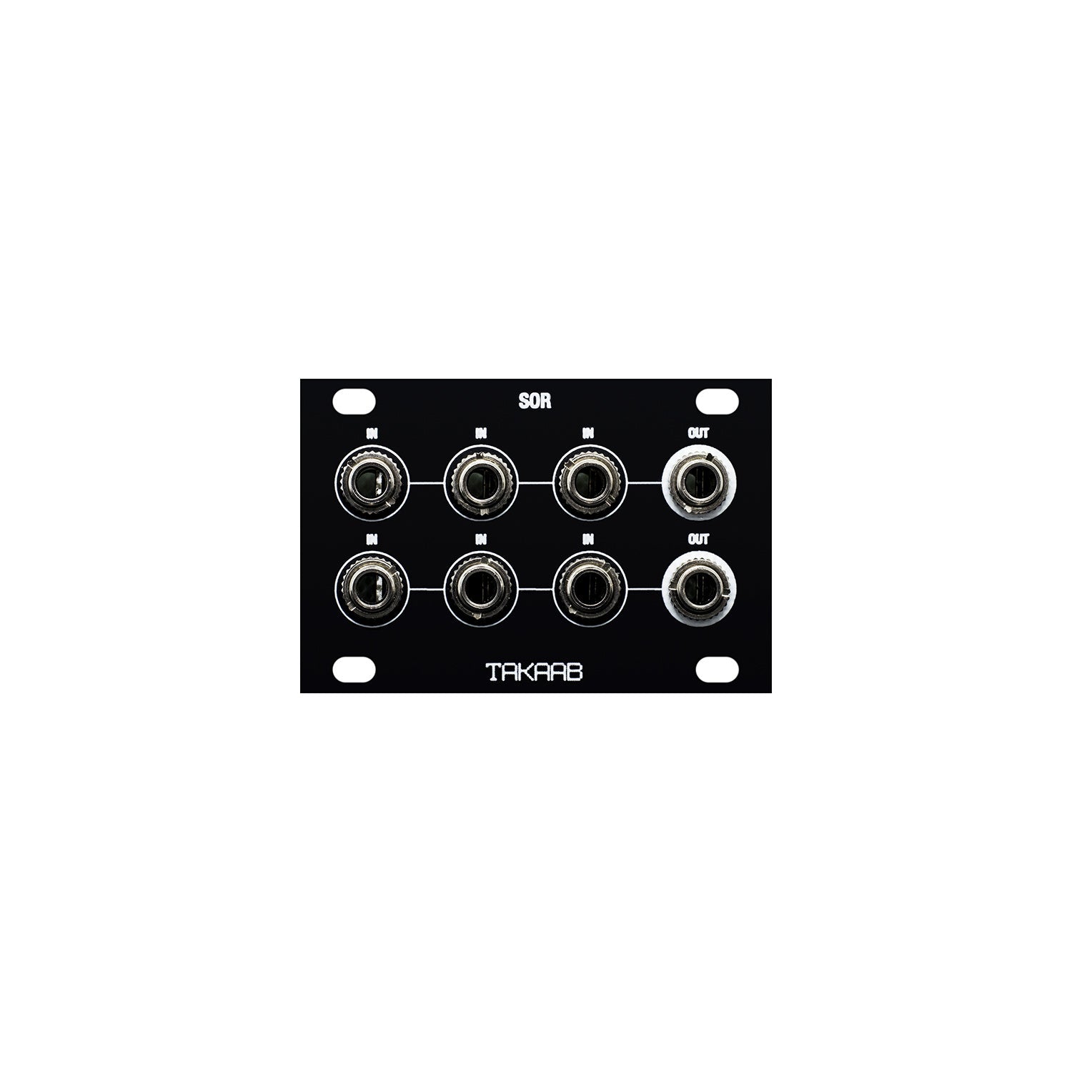 Takaab SOR-1U Dual Switched Passive Logic OR Gate - Front panel view