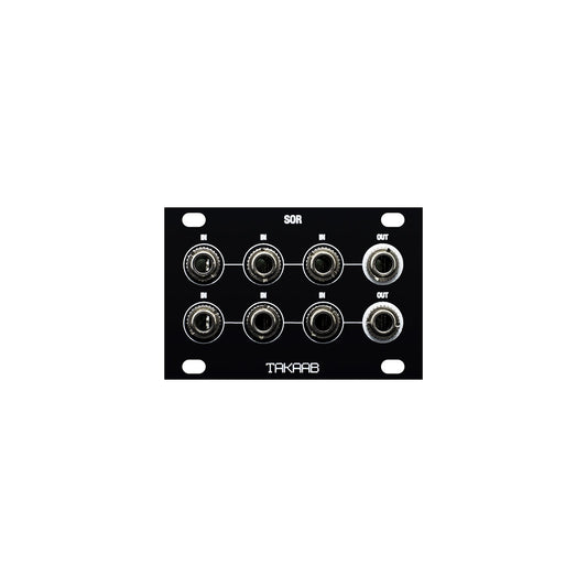 Takaab SOR-1U Dual Switched Passive Logic OR Gate - Front panel view