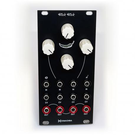 Voxmachina MAK MAK Quad VCA / Attenuator / Mixer DIY PCB Kit - Front panel view