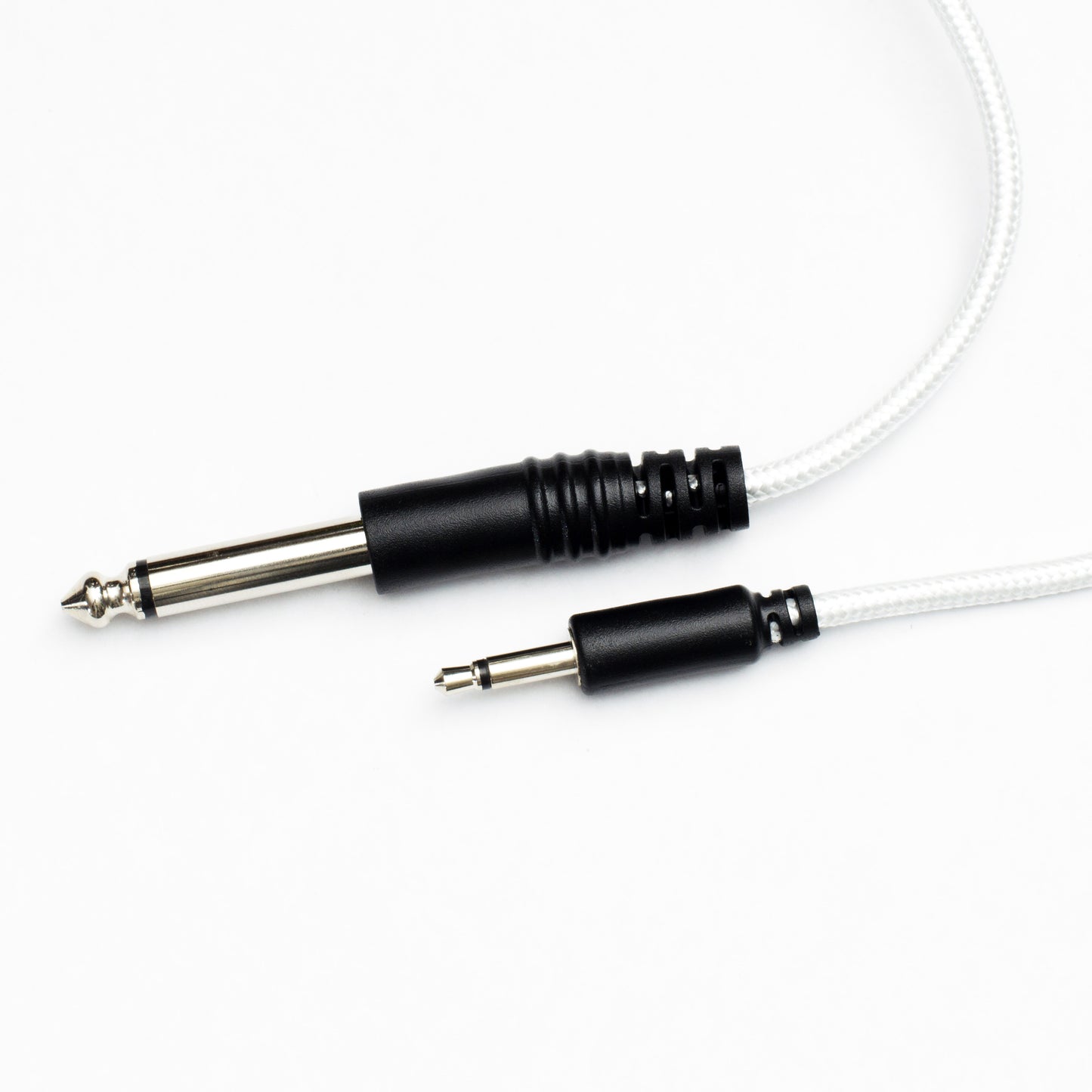 Flexible Nylon Braided Mono 3.5mm-6.35mm Adapter Cable (3 pcs)